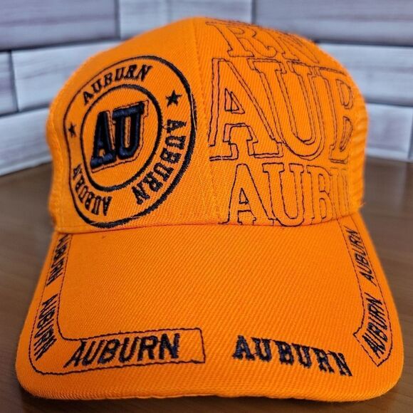 Orange Auburn Trucker Hat #A15 - Picture 1 of 6